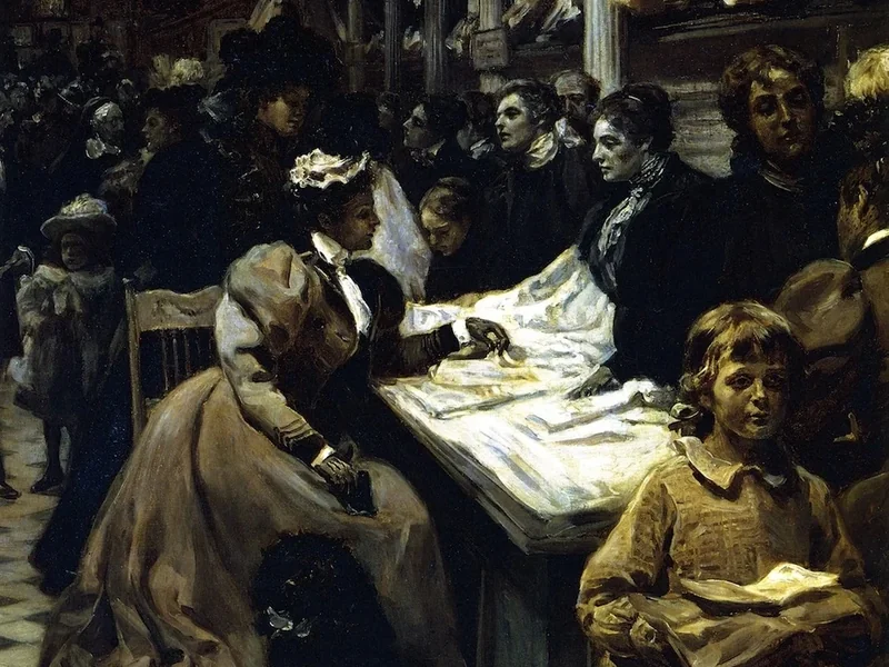 1858-Alice Barber Stephens - L'attivita delle donne, 1897 - Brandywine River Museum